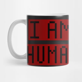 I am human pixel Mug